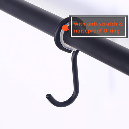 Wall-Mounted Pot Rack with Hooks
