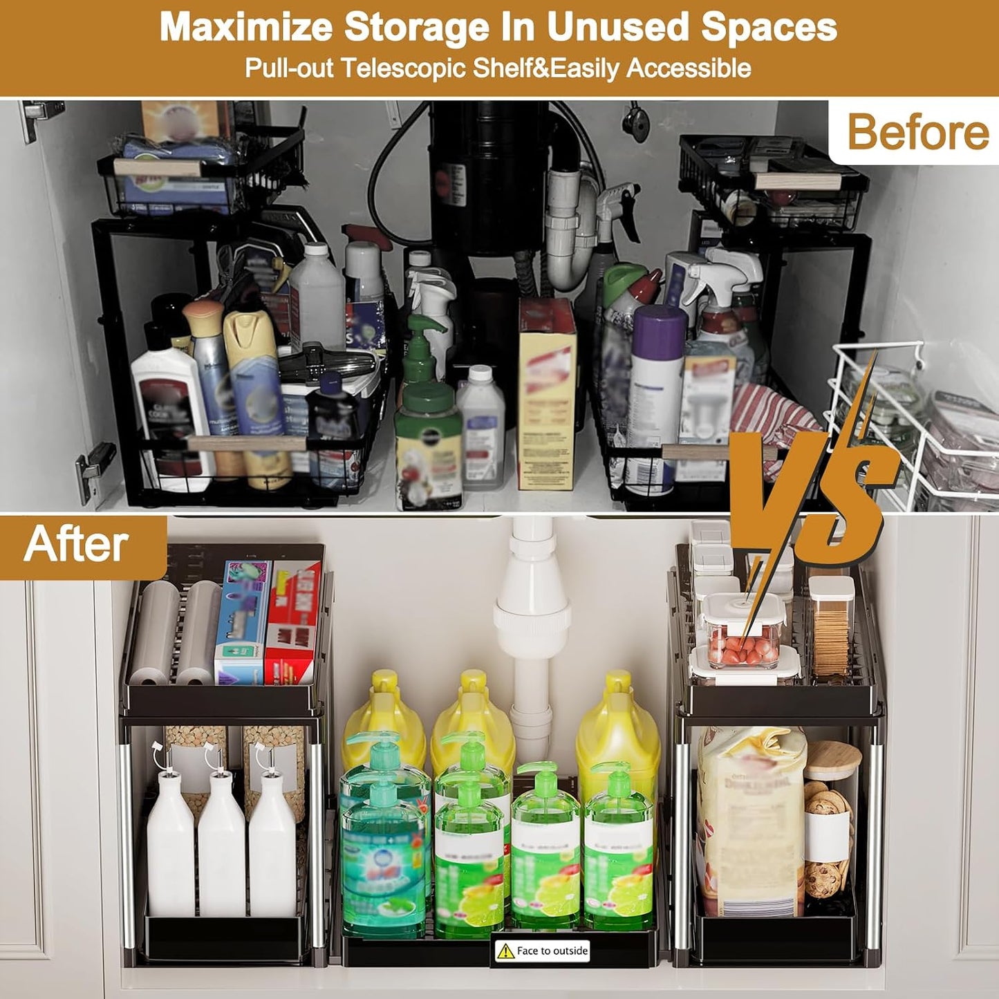 Adjustable Under Sink Organiser