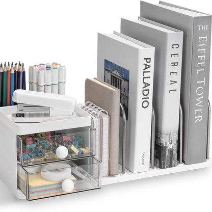 Desktop Organiser with File Holder & Stationery Storage