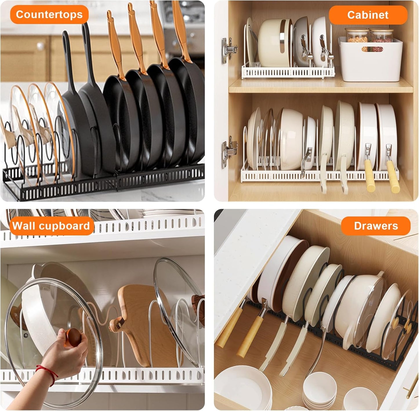 Expandable Pan & Lid Organiser
