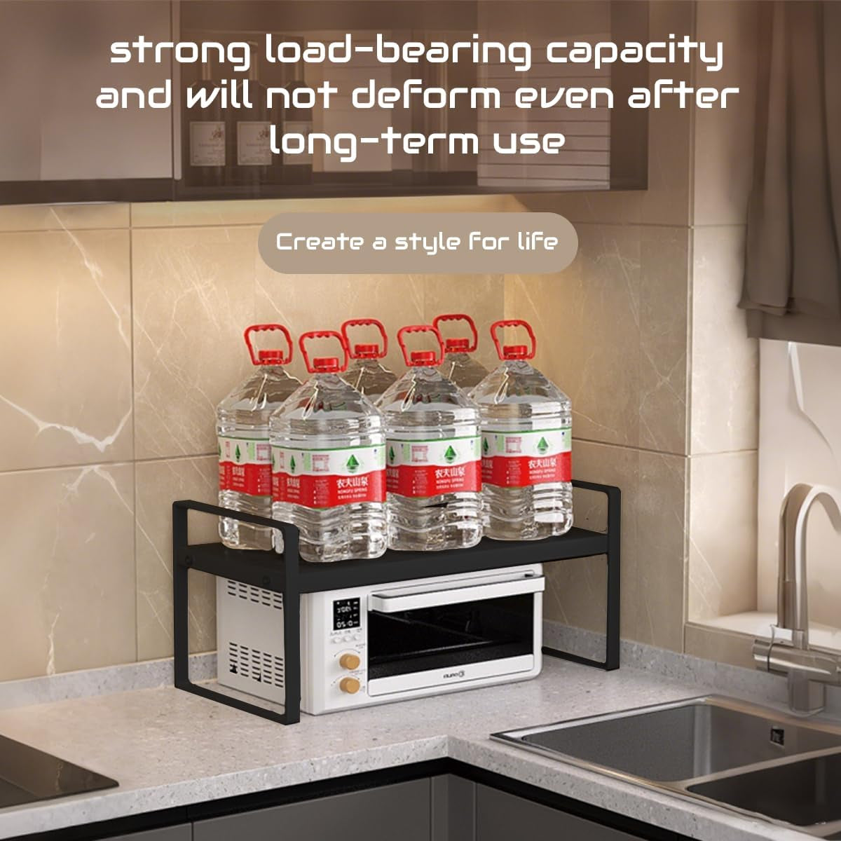 Kitchen Shelf Organiser for Cupboards & Pantries