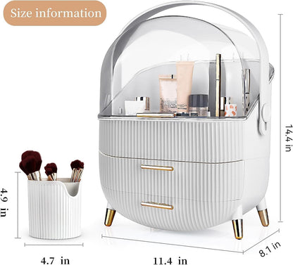 Dustproof Makeup Organiser with Lid