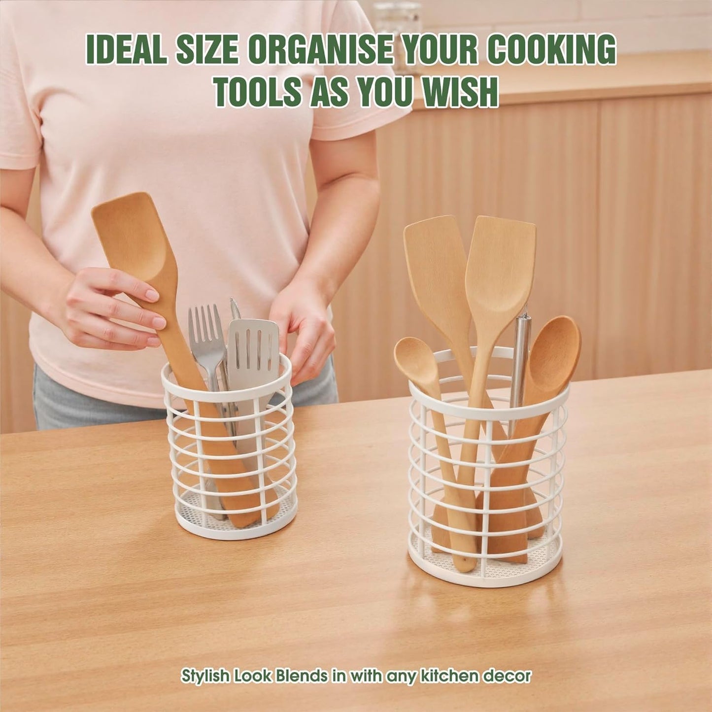 Utensil Caddy for Kitchen Counter