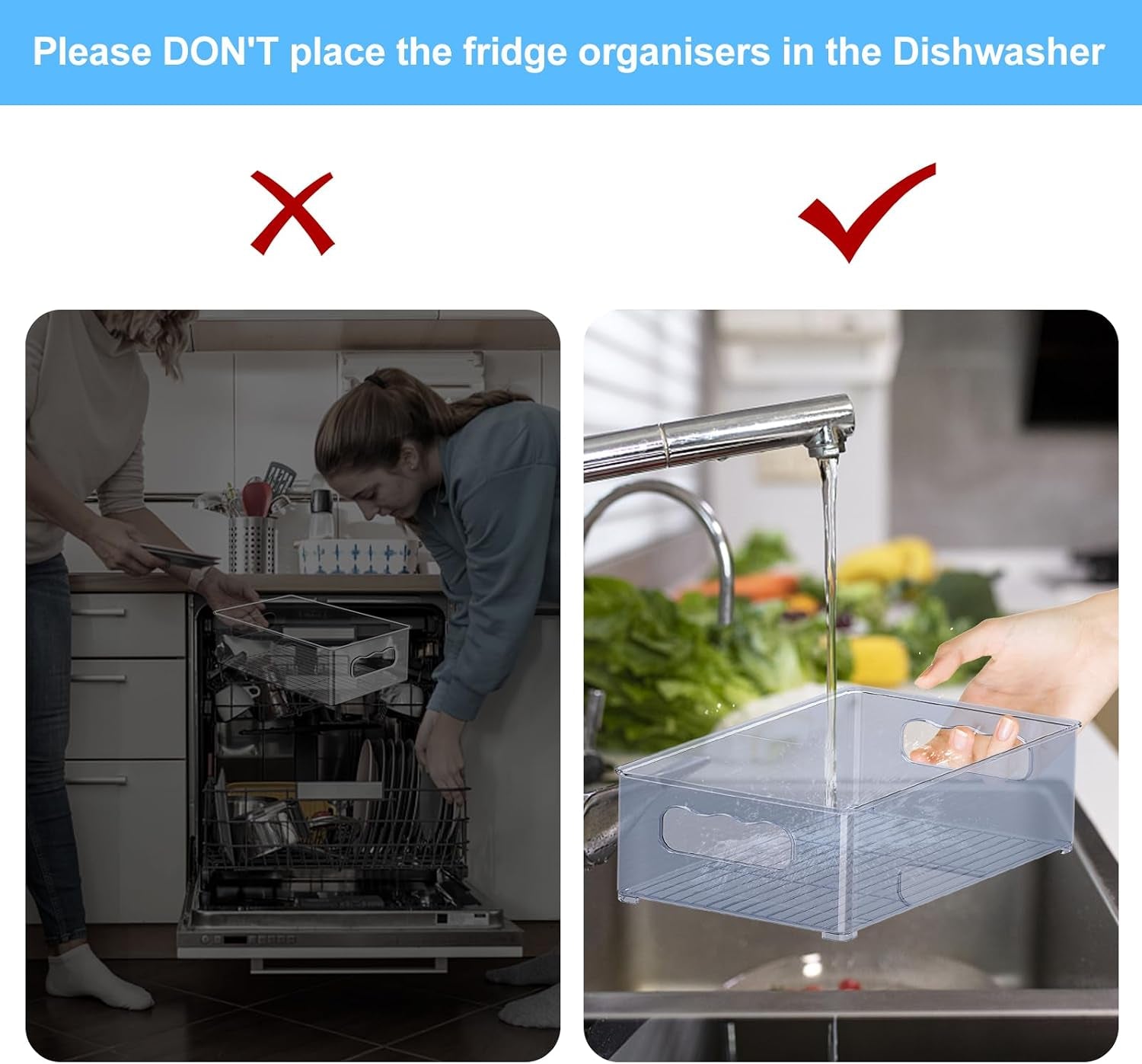 Stackable Fridge Storage Organisers