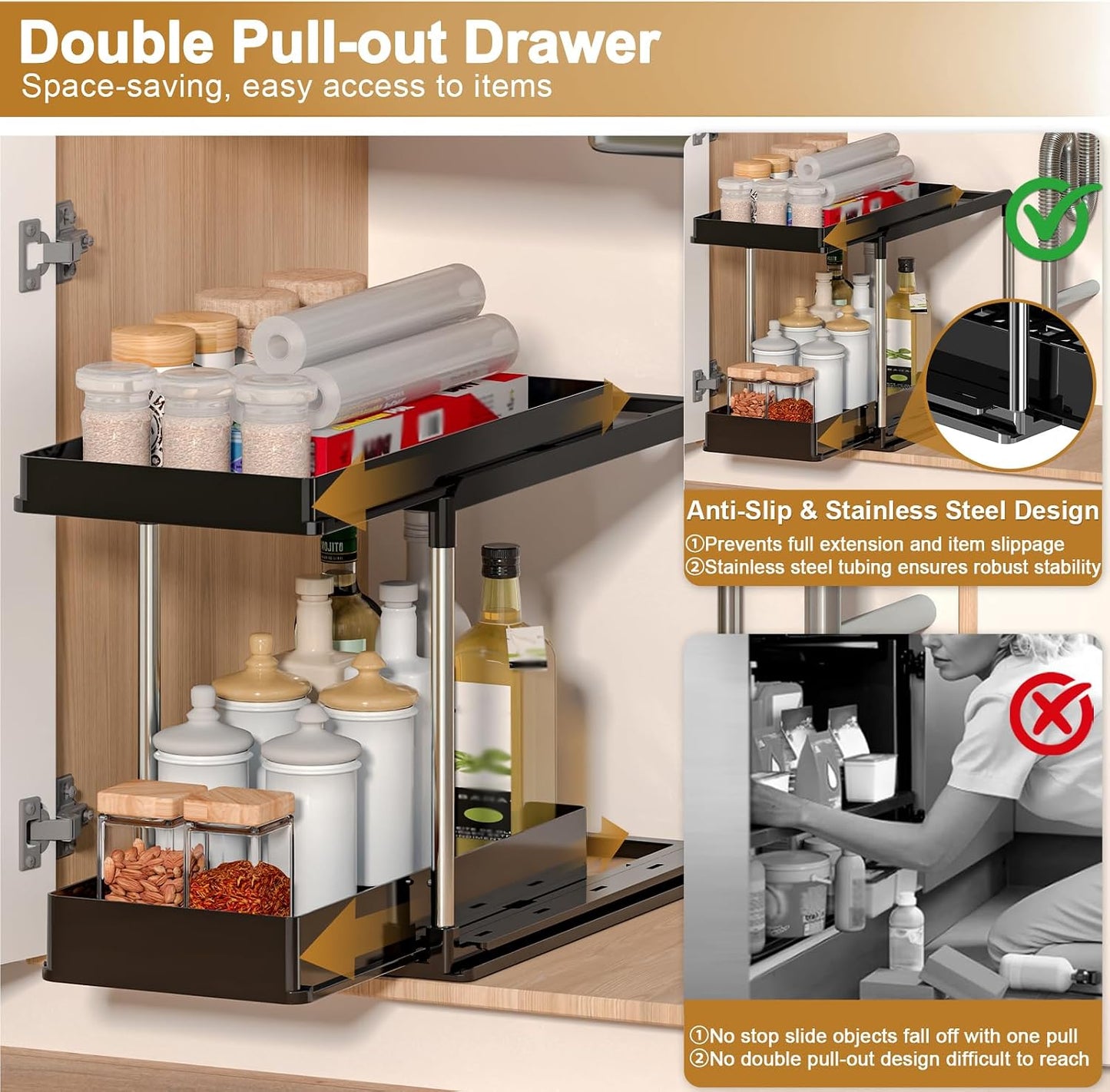 Adjustable Under Sink Organiser