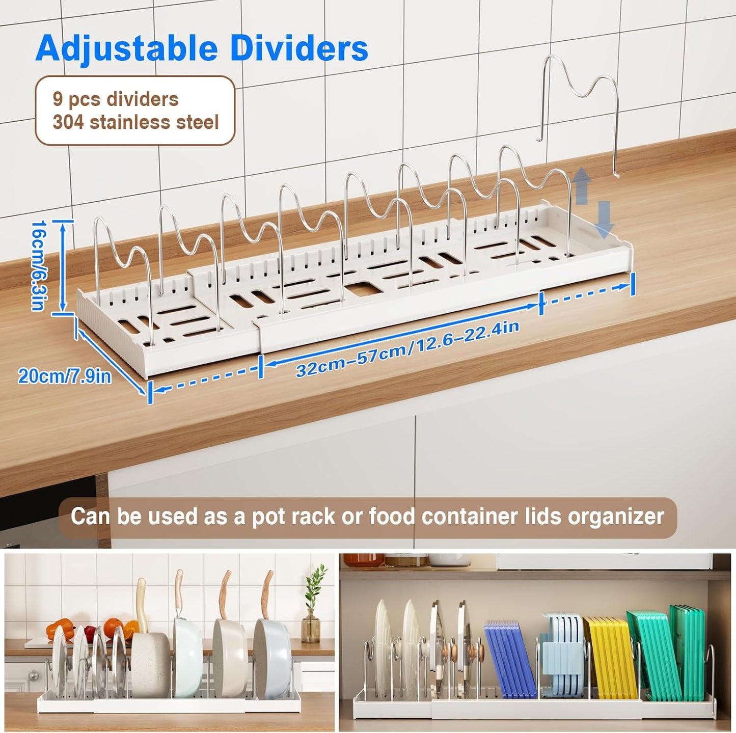 Expandable Pan & Lid Organiser