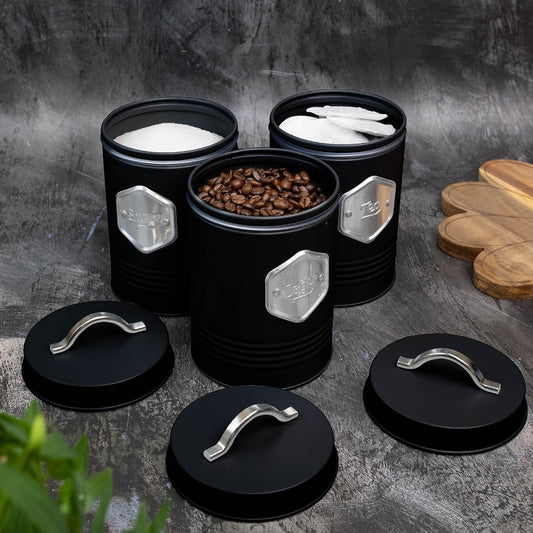Tea, Coffee & Sugar Storage Canister Set