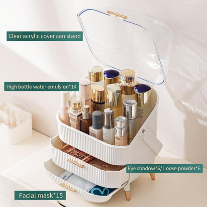 Dustproof Makeup Organiser with Lid