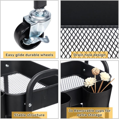 Rolling Storage Cart for Home Organisation