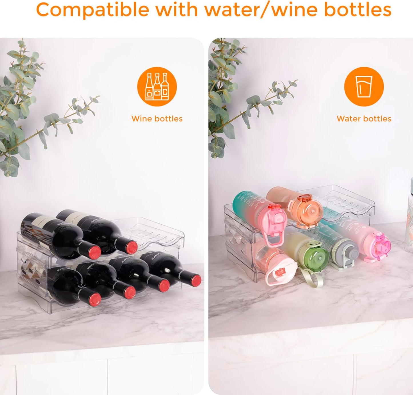 Bottle Storage Organiser for Kitchen & Pantry